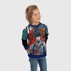 Свитшот детский Взрывной парень, цвет: 3D-синий — фото 2