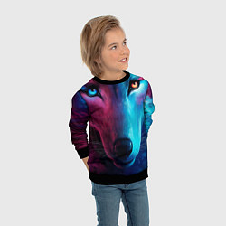 Свитшот детский Космический волчок, цвет: 3D-черный — фото 2