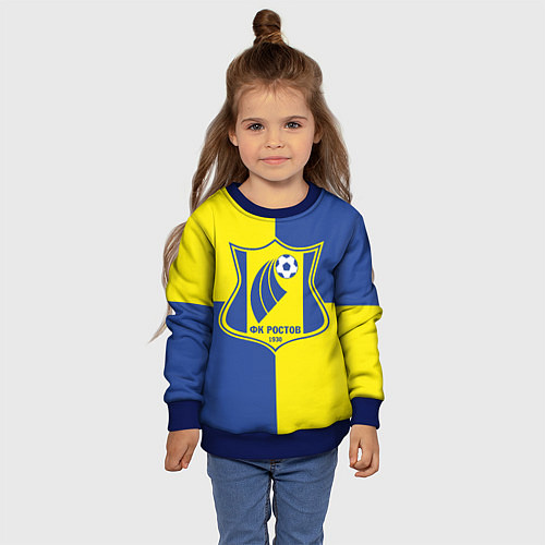 Детский свитшот Футбольный Клуб Ростов / 3D-Синий – фото 4