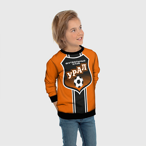 Детский свитшот Урал футбольный клуб / 3D-Черный – фото 3