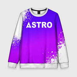 Детский свитшот Astro neon background