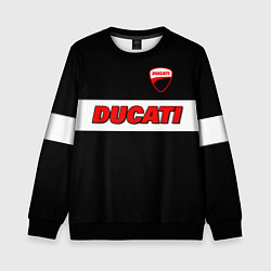 Свитшот детский Ducati motors - черный, цвет: 3D-черный