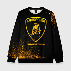 Детский свитшот Lamborghini - gold gradient