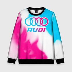 Детский свитшот Audi neon gradient style