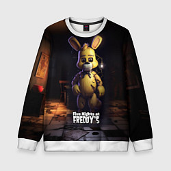 Свитшот детский Spring Bonnie Five Nights at Freddys, цвет: 3D-белый