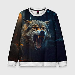 Детский свитшот Волк рассвет