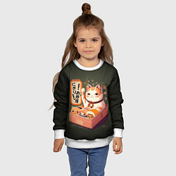 Свитшот детский Запорный клапан, цвет: 3D-белый — фото 2