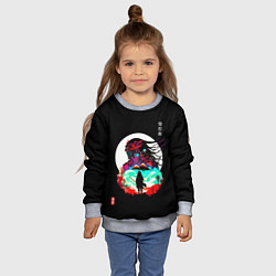 Свитшот детский Величие в лунном свете, цвет: 3D-меланж — фото 2