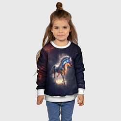 Свитшот детский Звездный скакун, цвет: 3D-белый — фото 2