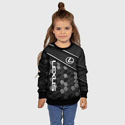 Свитшот детский Lexus - Строгий технологичный, цвет: 3D-черный — фото 2