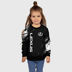 Свитшот детский Lexus - minimalism, цвет: 3D-черный — фото 2