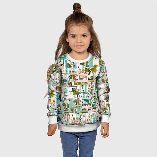 Детский свитшот NFTcity / 3D-Белый – фото 4