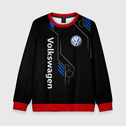 Свитшот детский Volkswagen - blue technology, цвет: 3D-красный