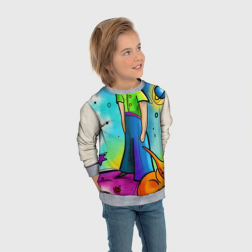 Детский свитшот Le Petit Prince / 3D-Меланж – фото 3