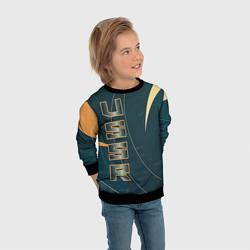 Детский свитшот СССР Космос / 3D-Черный – фото 3