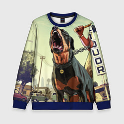 Свитшот детский Собака из GTA, цвет: 3D-синий
