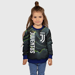 Свитшот детский Juventus dark green logo, цвет: 3D-синий — фото 2