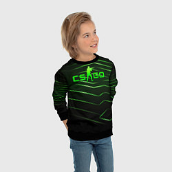 Свитшот детский CS GO dark green, цвет: 3D-черный — фото 2