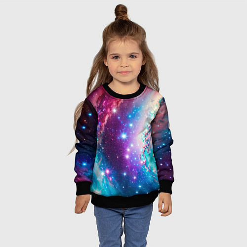 Детский свитшот Удивительная вселенная / 3D-Черный – фото 4
