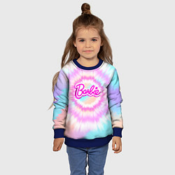 Свитшот детский Тай Дай Барби, цвет: 3D-синий — фото 2