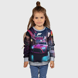 Свитшот детский Forza night racing, цвет: 3D-меланж — фото 2