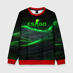 Детский свитшот CSGO neon green logo