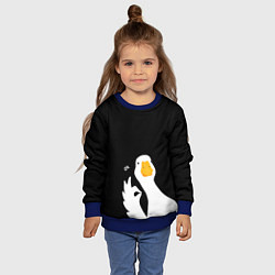 Свитшот детский Ок гусь, цвет: 3D-синий — фото 2