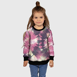 Свитшот детский Tie-Dye дизайн, цвет: 3D-черный — фото 2