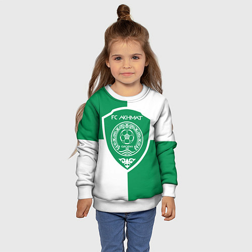 Детский свитшот ФК Ахмат / 3D-Белый – фото 4