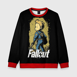 Свитшот детский Fallout boy, цвет: 3D-красный