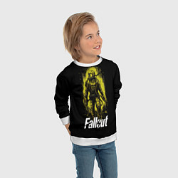 Свитшот детский Fallout green style, цвет: 3D-белый — фото 2