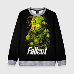 Свитшот детский Зеленая силовая броня, цвет: 3D-меланж