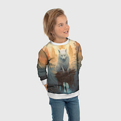 Свитшот детский Великий волк Сиф, цвет: 3D-белый — фото 2