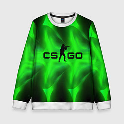 Детский свитшот CSGO green logo