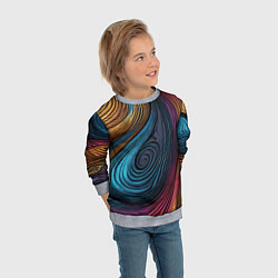 Свитшот детский Gradient madness, цвет: 3D-меланж — фото 2