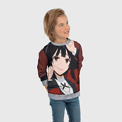 Свитшот детский Безумный Азарт Юмэко Джабами, цвет: 3D-меланж — фото 2