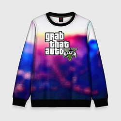 Свитшот детский Gta neon 10 лет, цвет: 3D-черный