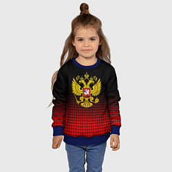 Свитшот детский Русский мир, цвет: 3D-синий — фото 2