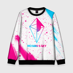 Детский свитшот No Mans Sky neon gradient style