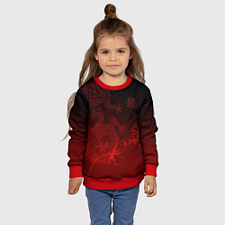 Свитшот детский Дракон в градиенте, цвет: 3D-красный — фото 2