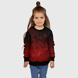 Свитшот детский Дракон в градиенте, цвет: 3D-черный — фото 2