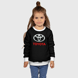 Свитшот детский Toyota sport car, цвет: 3D-белый — фото 2