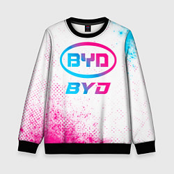 Детский свитшот BYD neon gradient style