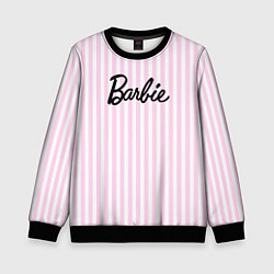 Детский свитшот Barbie - классическая розово-белая полоска