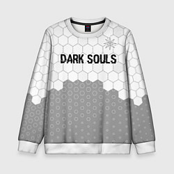 Детский свитшот Dark Souls glitch на светлом фоне: символ сверху