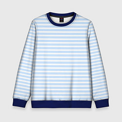 Свитшот детский Полосатый морской стиль, цвет: 3D-синий
