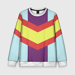 Свитшот детский Винтажный цвет 60 годов, цвет: 3D-белый