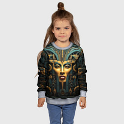 Свитшот детский Египетские фараоны, цвет: 3D-меланж — фото 2