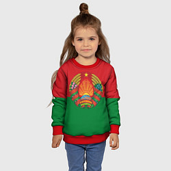 Свитшот детский Республика Беларусь, цвет: 3D-красный — фото 2