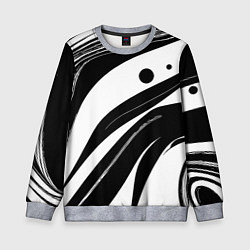 Детский свитшот Abstract black and white composition